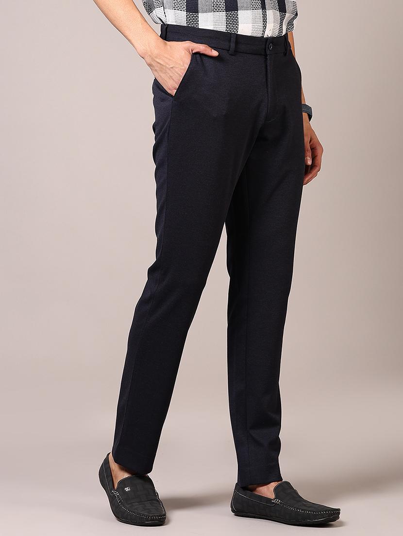 men solid mid rise casual chinos - 21686718 - Standard Image - 2