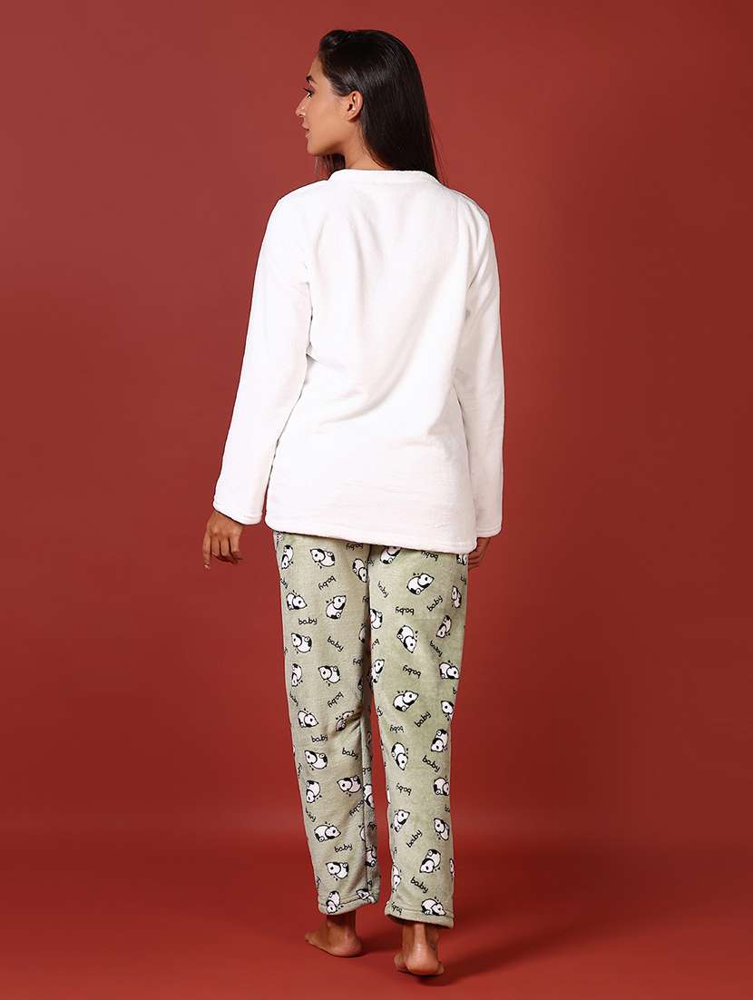 women printed nightwear pyjama set - 21686762 -  Standard Image - 2