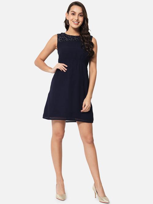 women embellished sleeveless a-line dress - 21687006 - Standard Image - 0