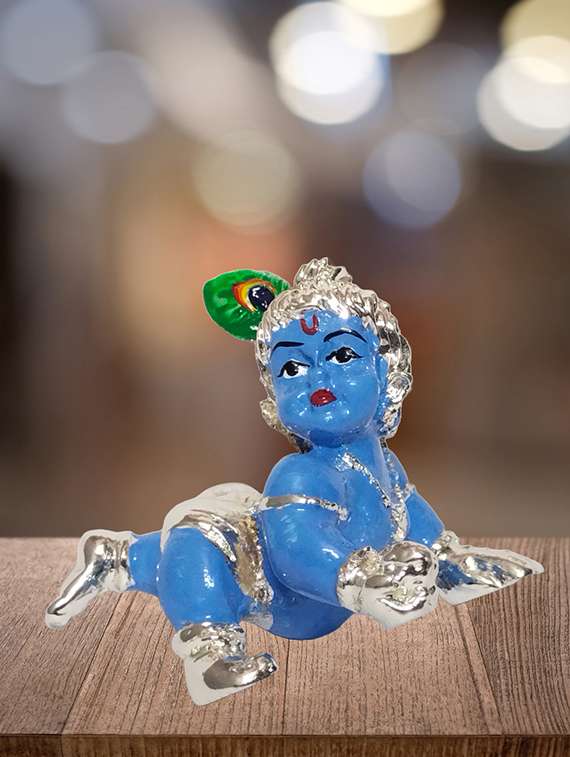 pure silver plated laxmi ganesha pair goddess idol for diwali pooja gifting 3.5 inch