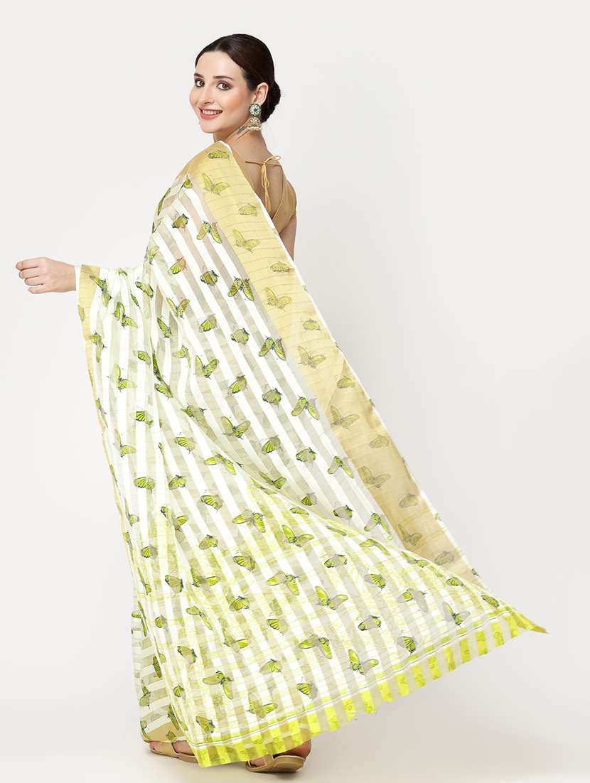 women printed casual wear saree with blouse - 21687216 - Standard Image - 2