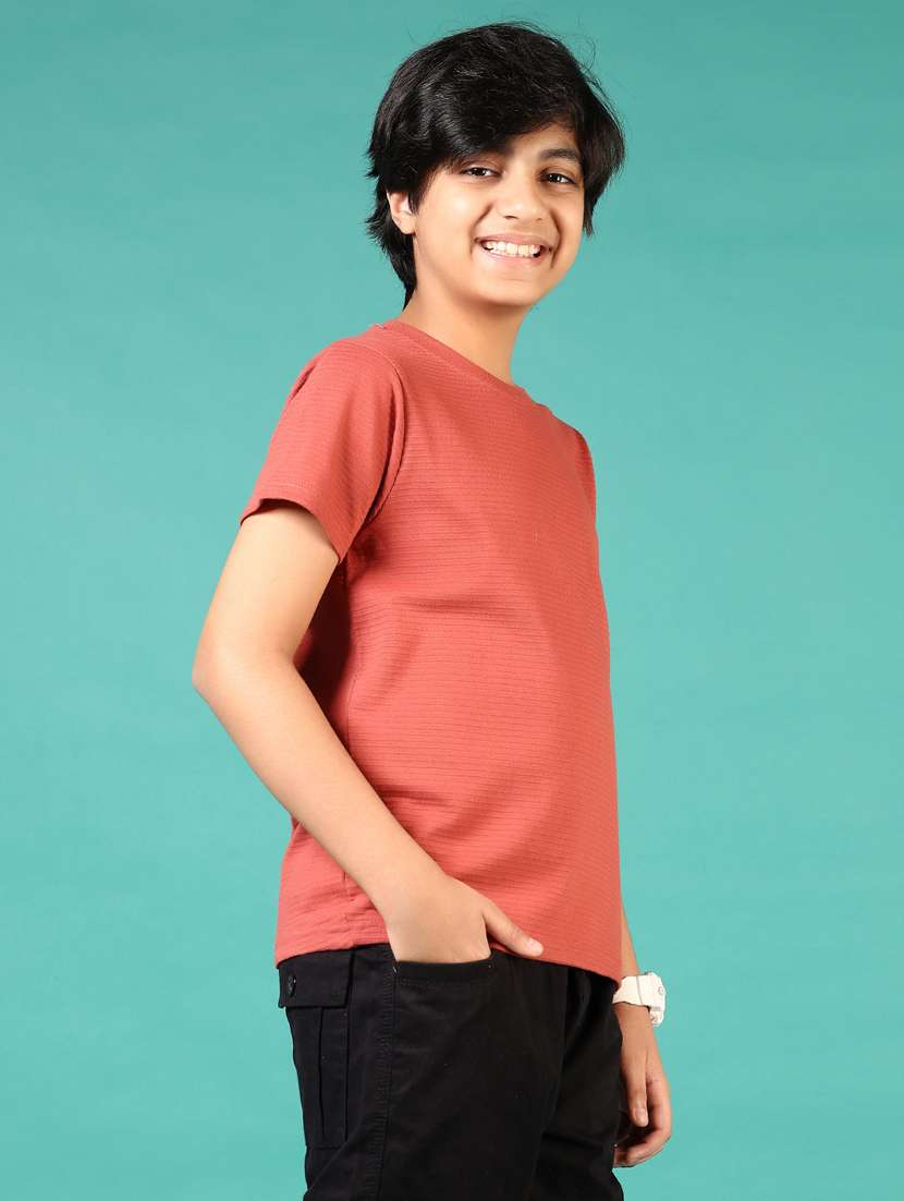 boys coral solid short sleeve t-shirt - 21687559 - Standard Image - 2