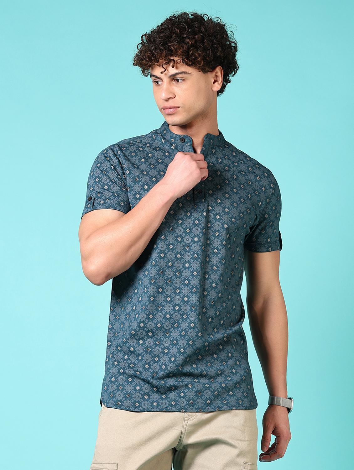 men solid short sleeves slim fit t-shirt - 21687651 - Zoom Image - 0