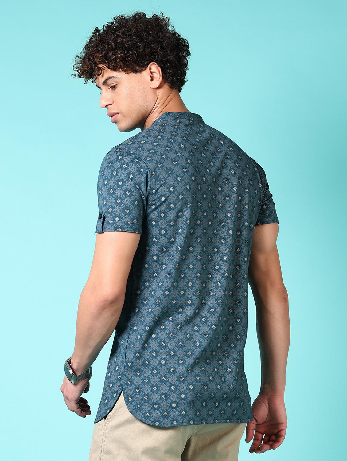 men solid short sleeves slim fit t-shirt - 21687651 - Standard Image - 2