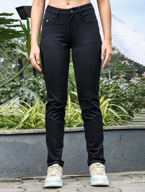 women solid mid rise slim fit jean - 21687861 - Standard Image - 0