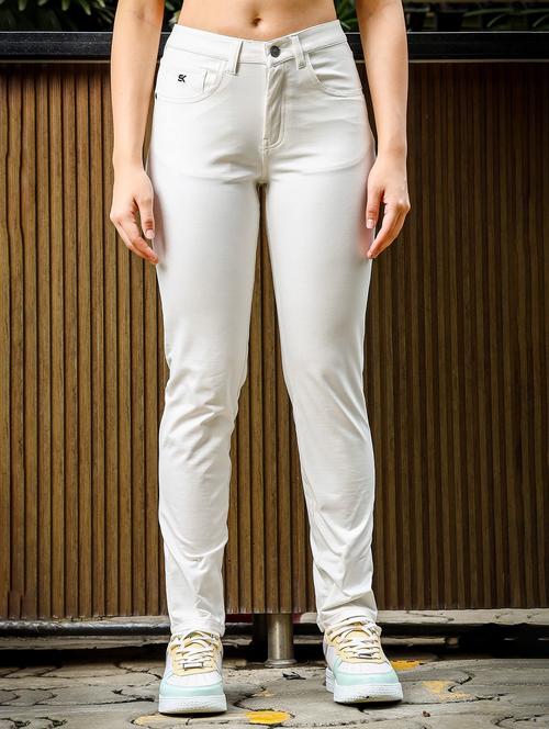 women solid mid rise slim fit jean - 21687862 - Standard Image - 0