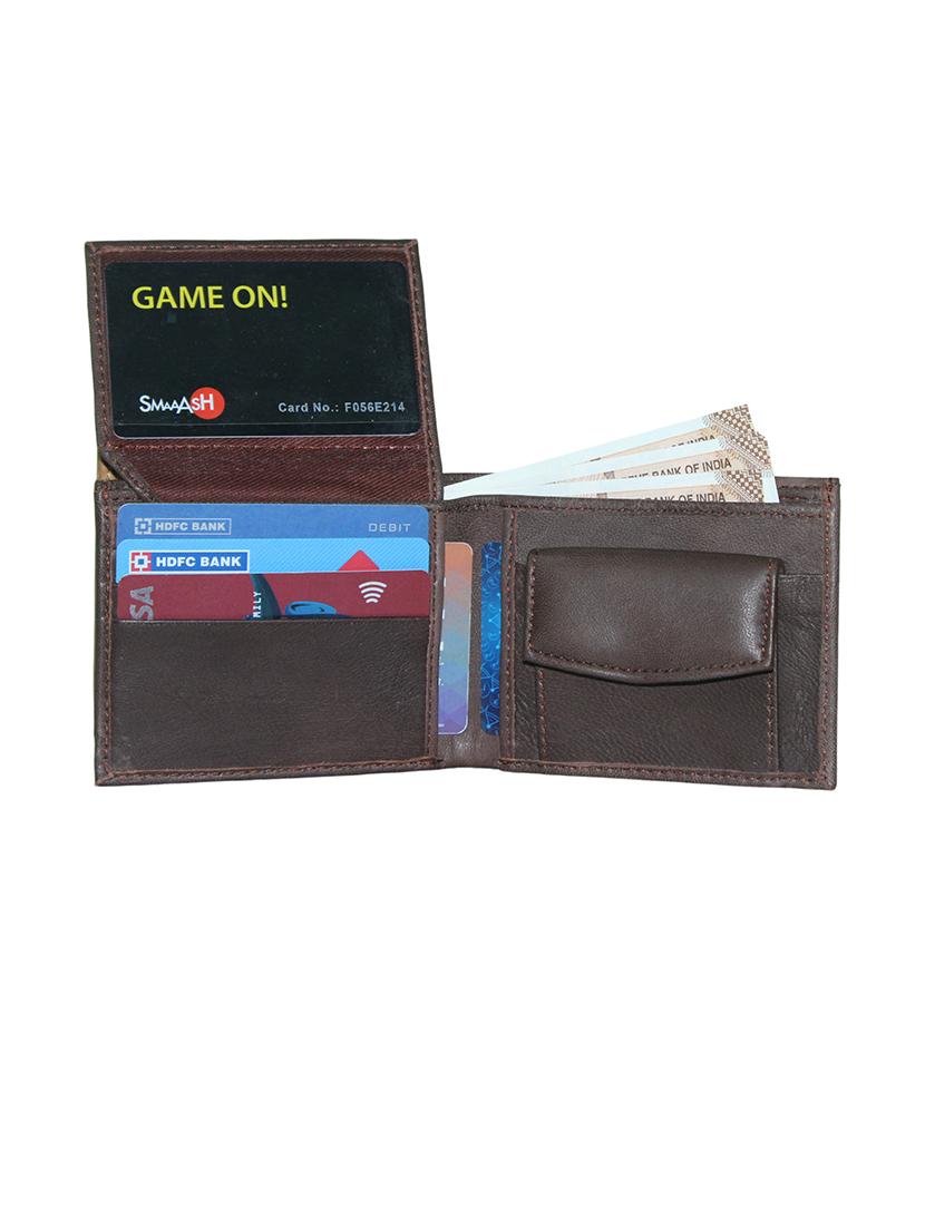 coffee brown leather wallet - 21687890 - Standard Image - 2