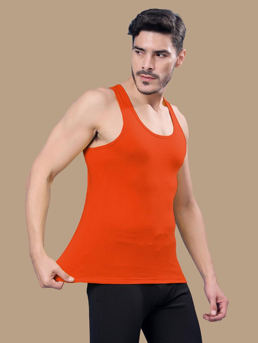 men scoop neck solid vest - 21687997 - Standard Image - 2