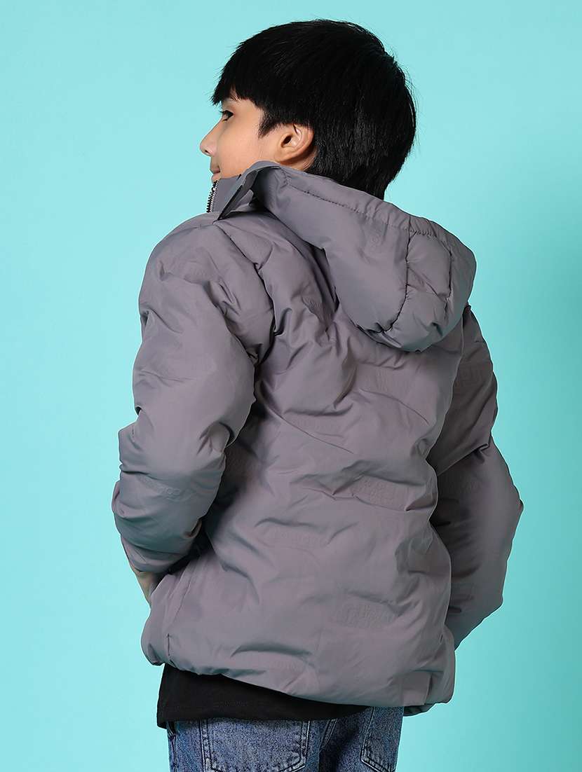 boys solid long sleeve hooded quilted jacket - 21688085 -  Standard Image - 2