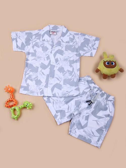 boys printed shirt and shorts set - 21688103 - Standard Image - 0