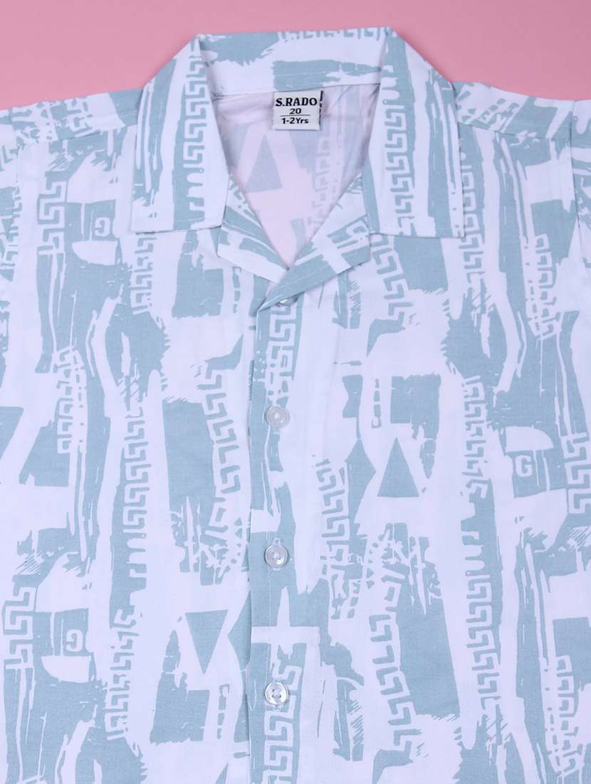 boys printed shirt and shorts set - 21688105 -  Standard Image - 2