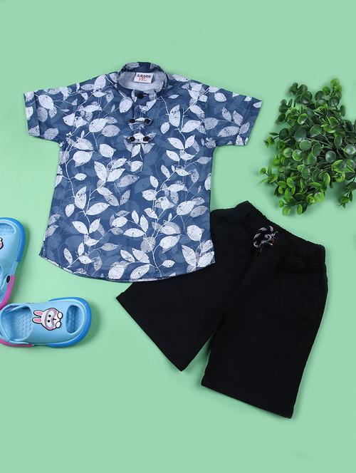 boys printed shirt and shorts set - 21688106 -  Standard Image - 0