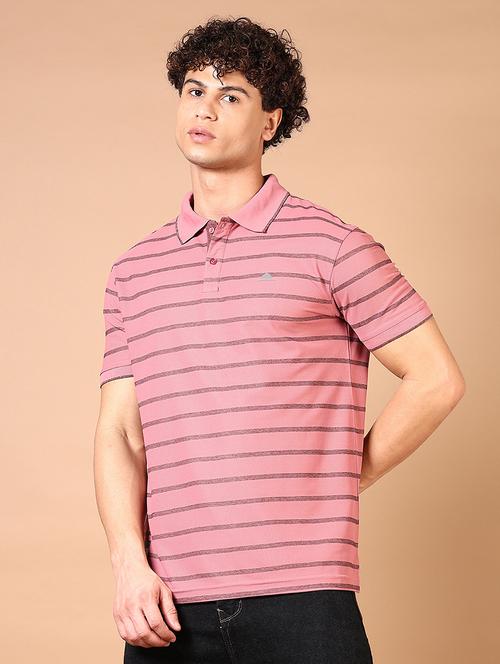 men striped short sleeve regular fit polo t-shirt - 21688133 -  Standard Image - 0