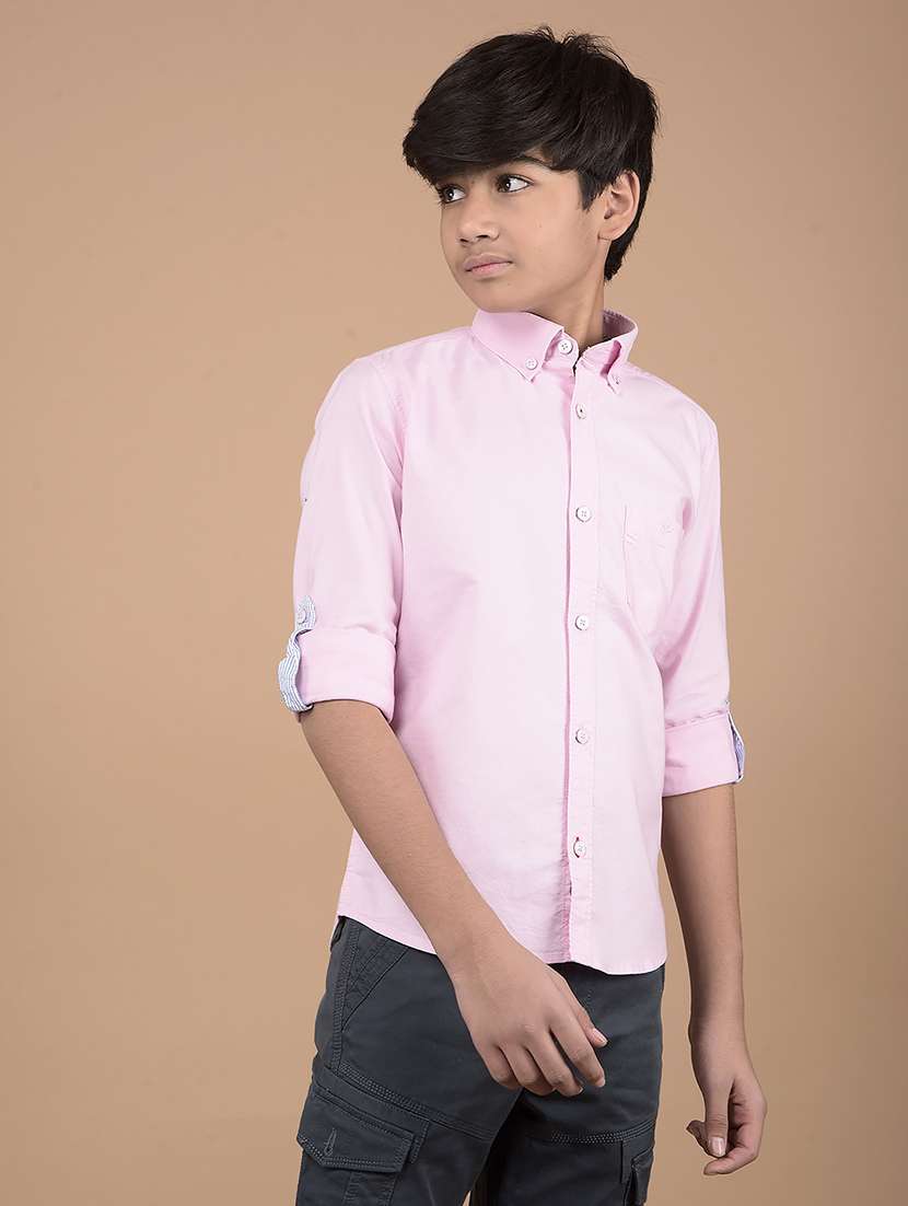boys long sleeves solid shirt - 21688323 -  Standard Image - 2