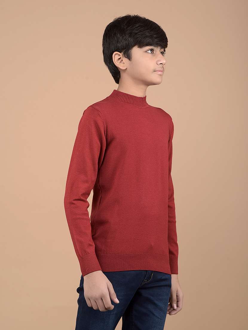 boys long sleeves solid sweater - 21688338 -  Standard Image - 2