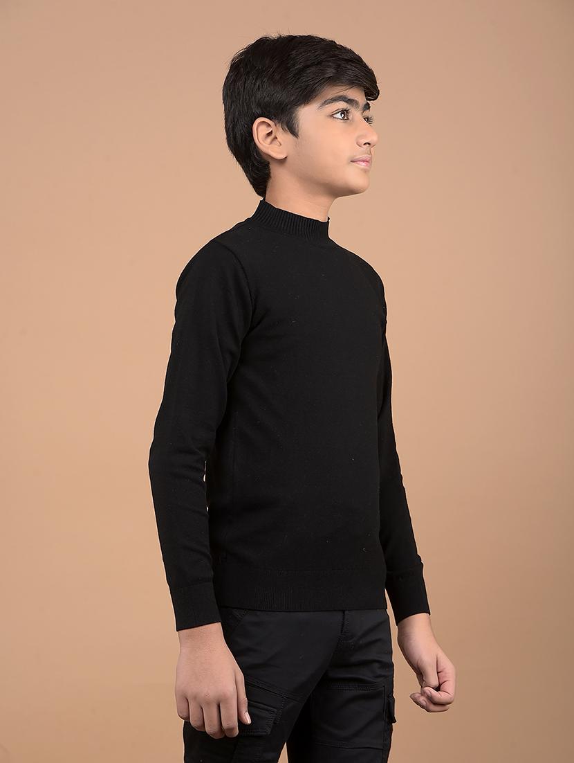 boys long sleeves solid sweater - 21688339 - Standard Image - 2