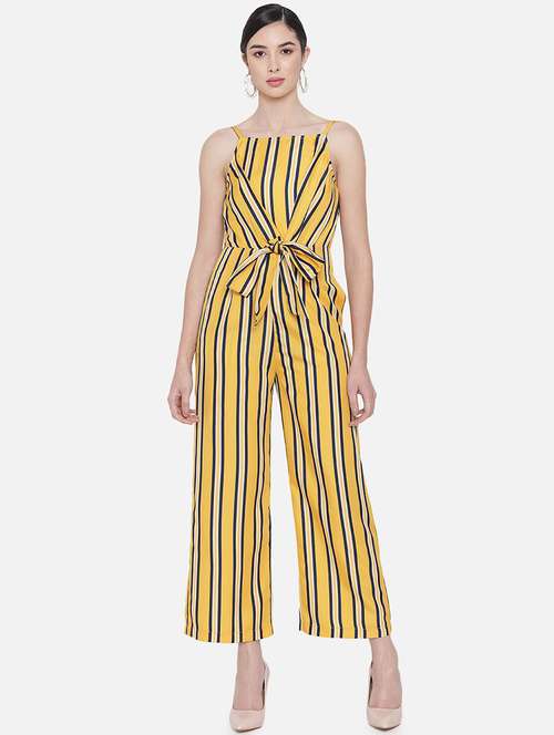 women striped sleeveless full length jumpsuit - 21688391 -  Standard Image - 0