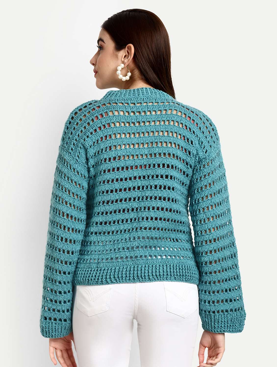 women round neck long sleeve pullover - 21688480 -  Standard Image - 2