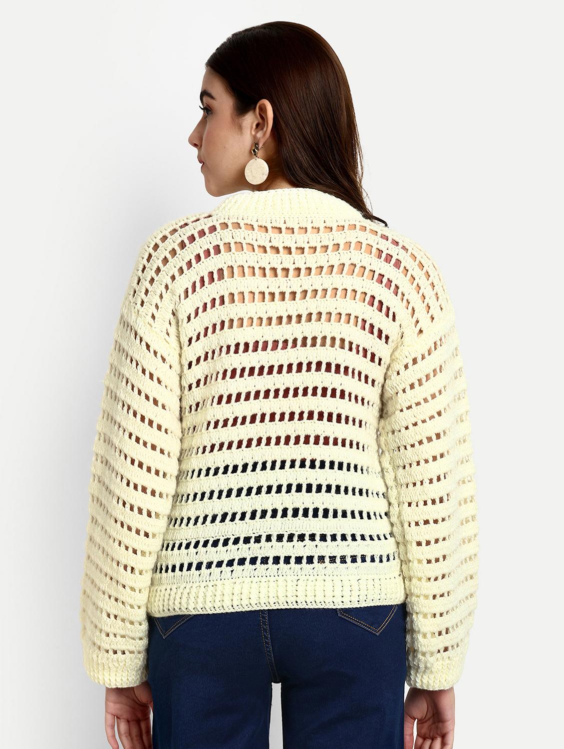 women round neck long sleeve pullover - 21688481 - Standard Image - 2