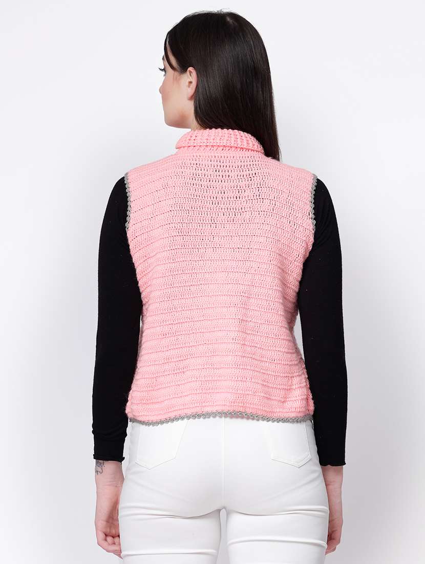 women crochet sleeveless pullover - 21688484 - Standard Image - 2