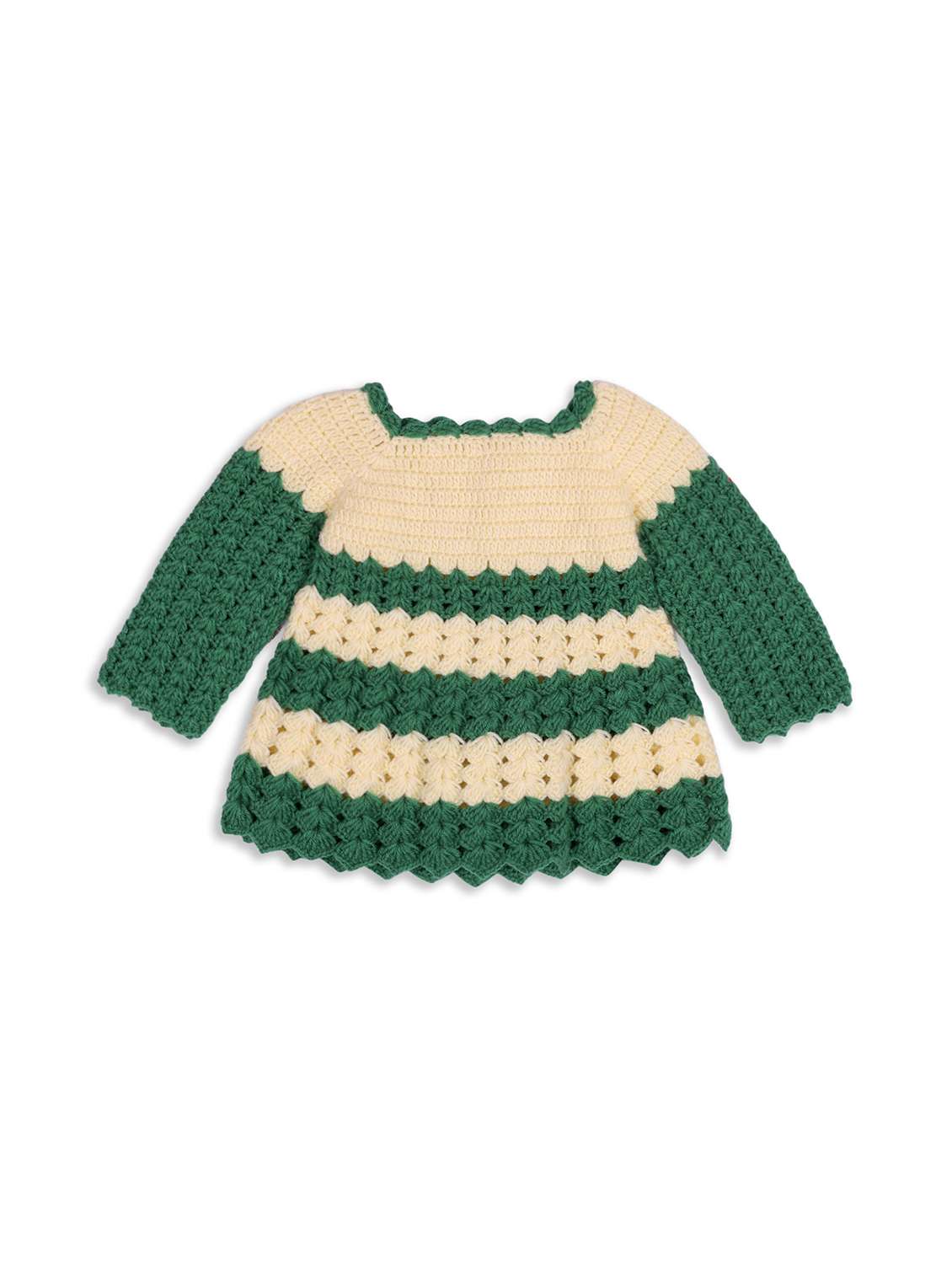 girls self design frock with cap - 21688495 -  Standard Image - 2