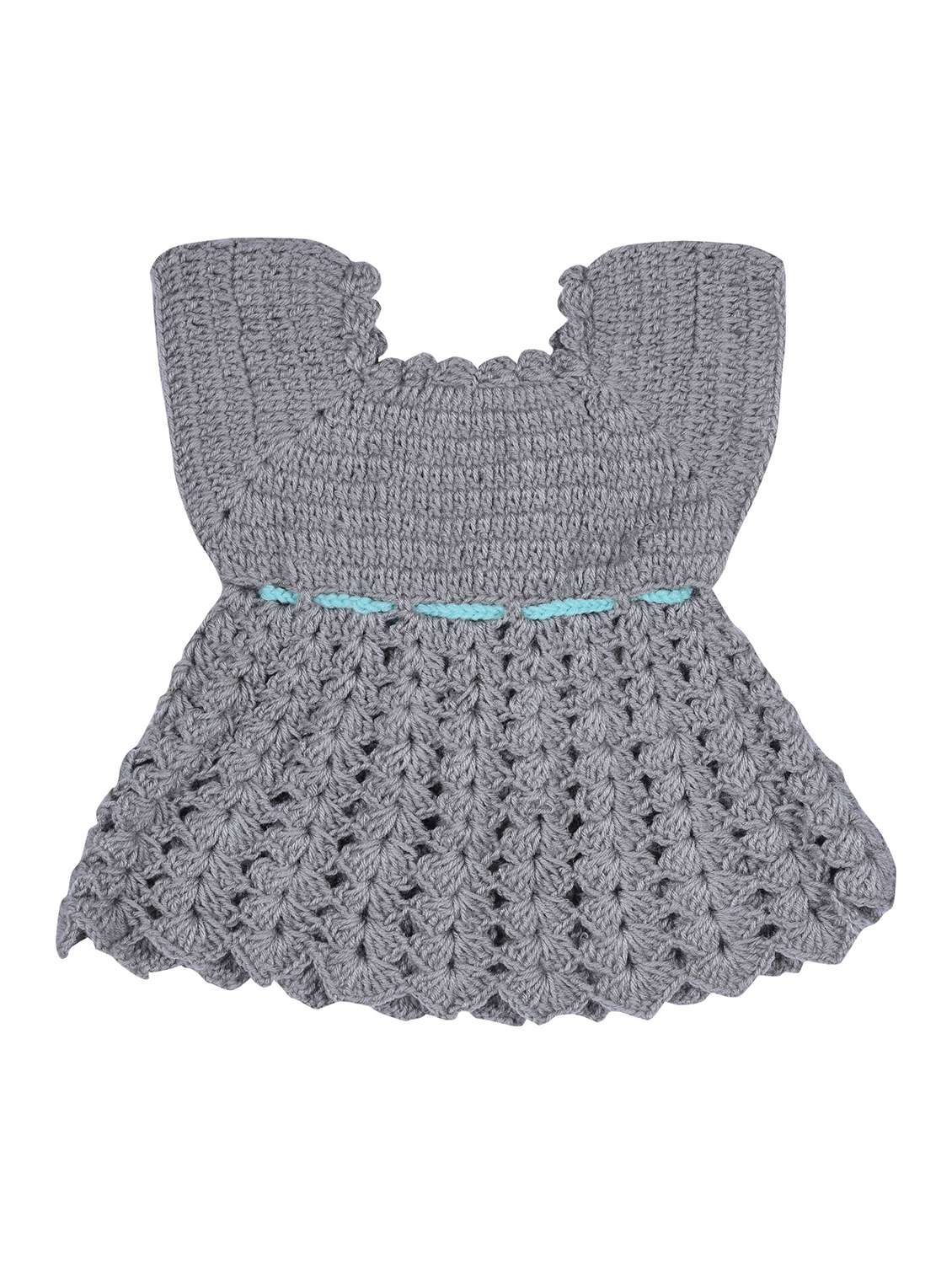 girls self design frock with shrug - 21688510 -  Standard Image - 2