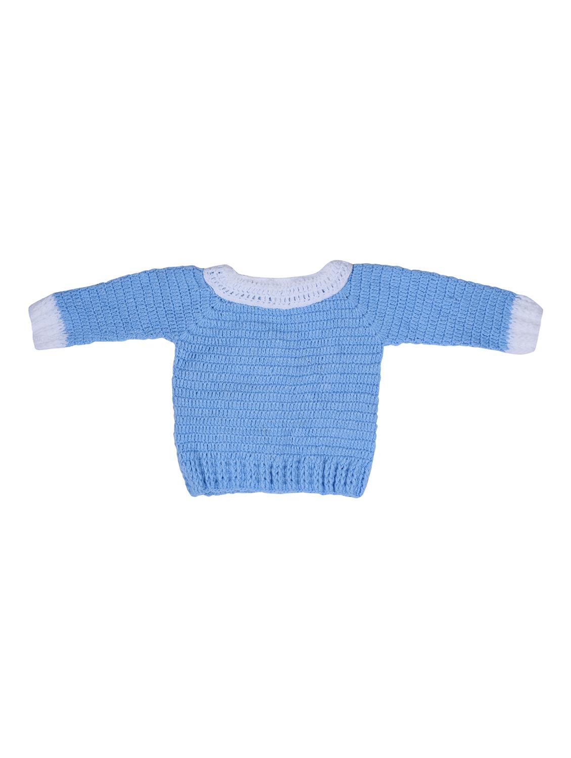handmade crochet knitted pyjamas sweater set with cap and shoes - 21688560 - Standard Image - 2