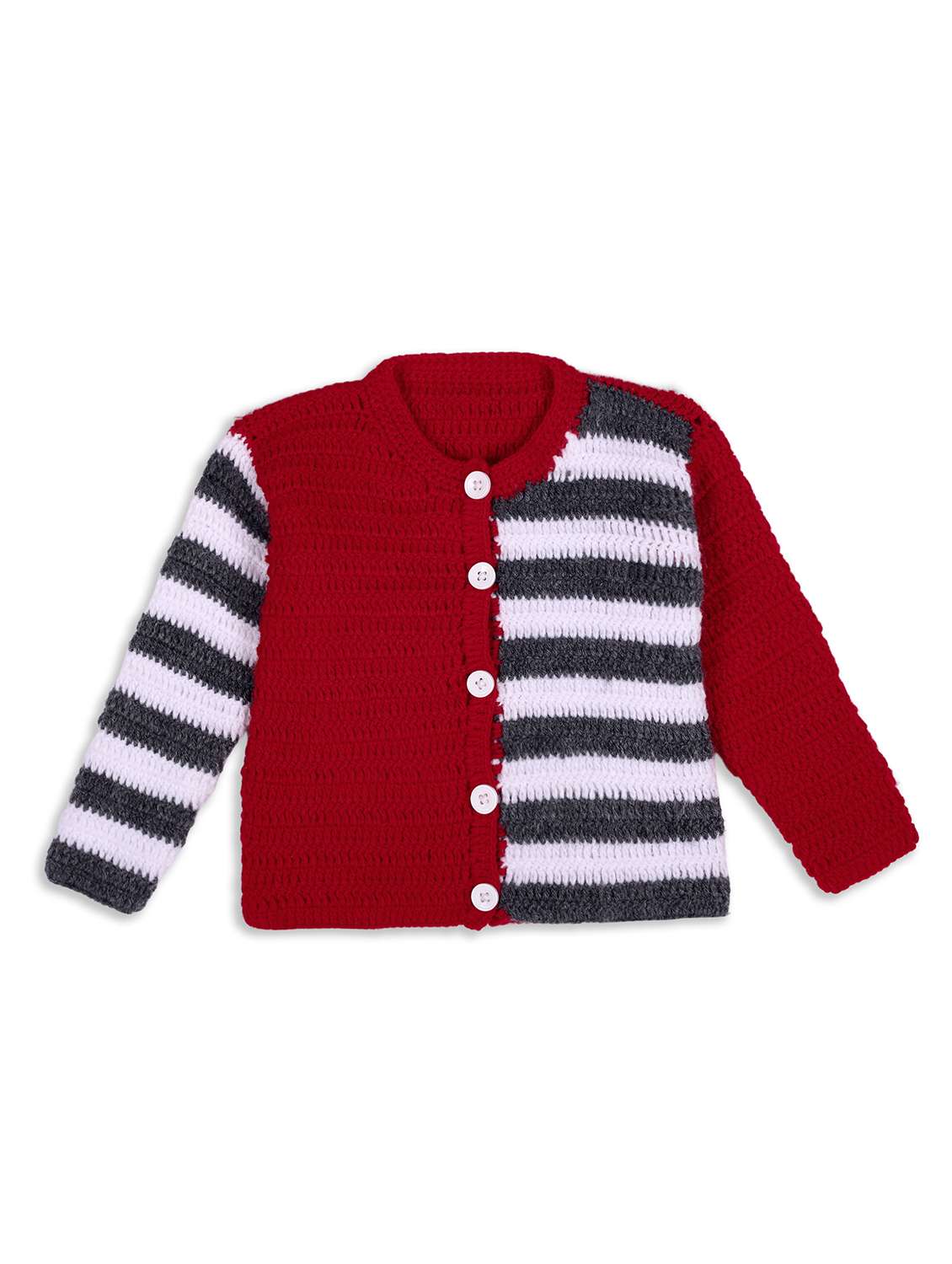 girls striped long sleeve cardigan