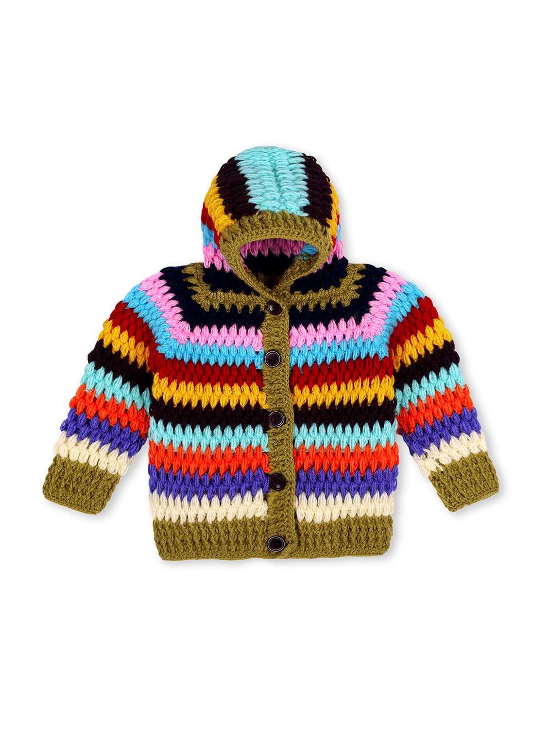 girls self design long sleeve cardigans