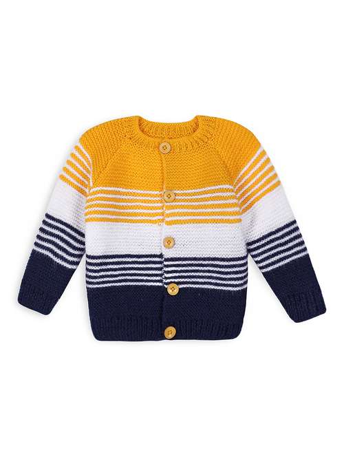 girls self design long sleeve cardigans - 21688590 - Standard Image - 0