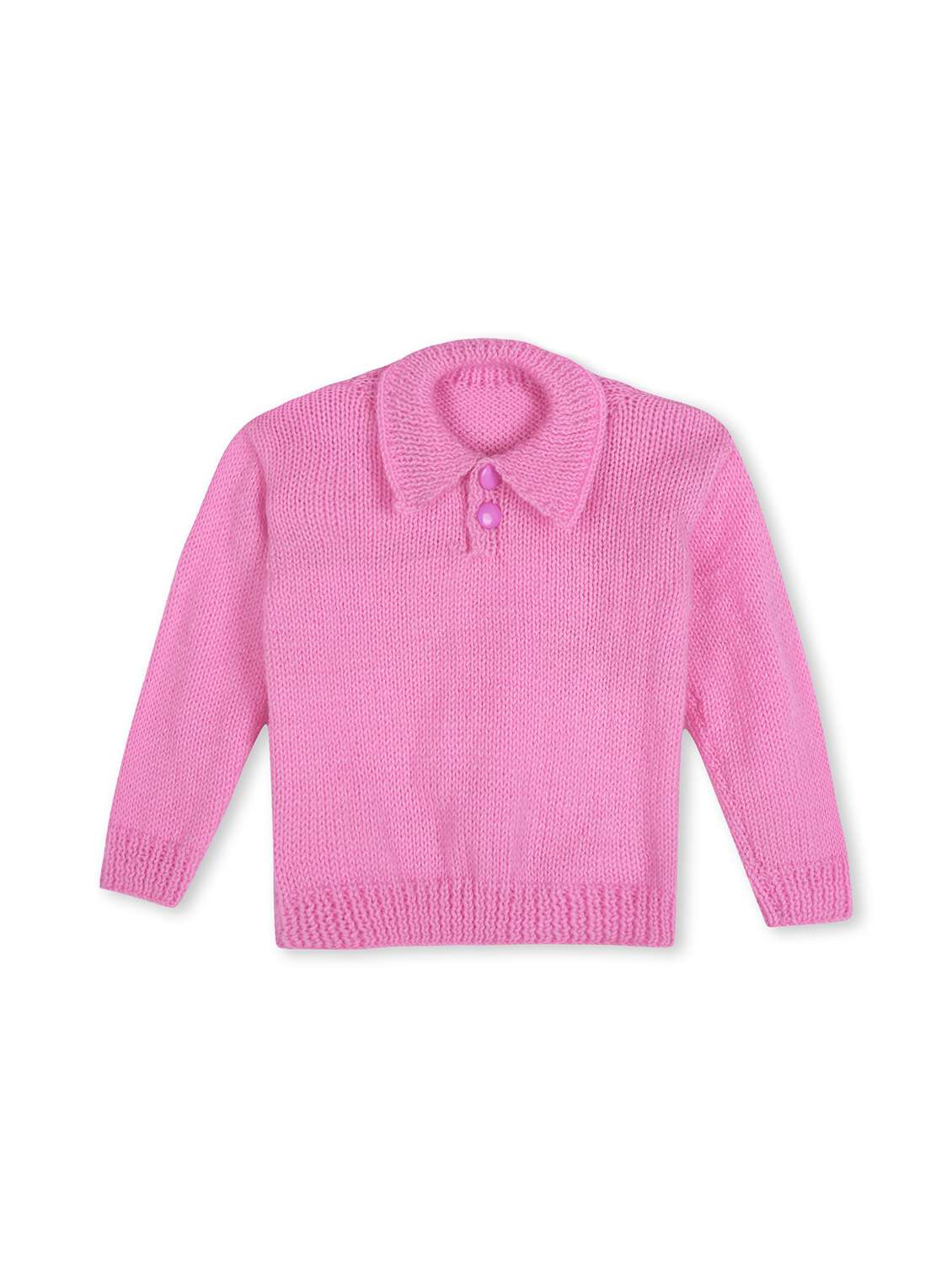 girls solid long sleeve pullover sweater