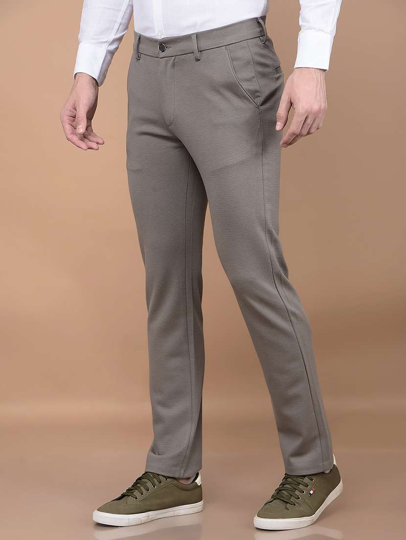 men mid rise solid chinos - 21688653 -  Standard Image - 2