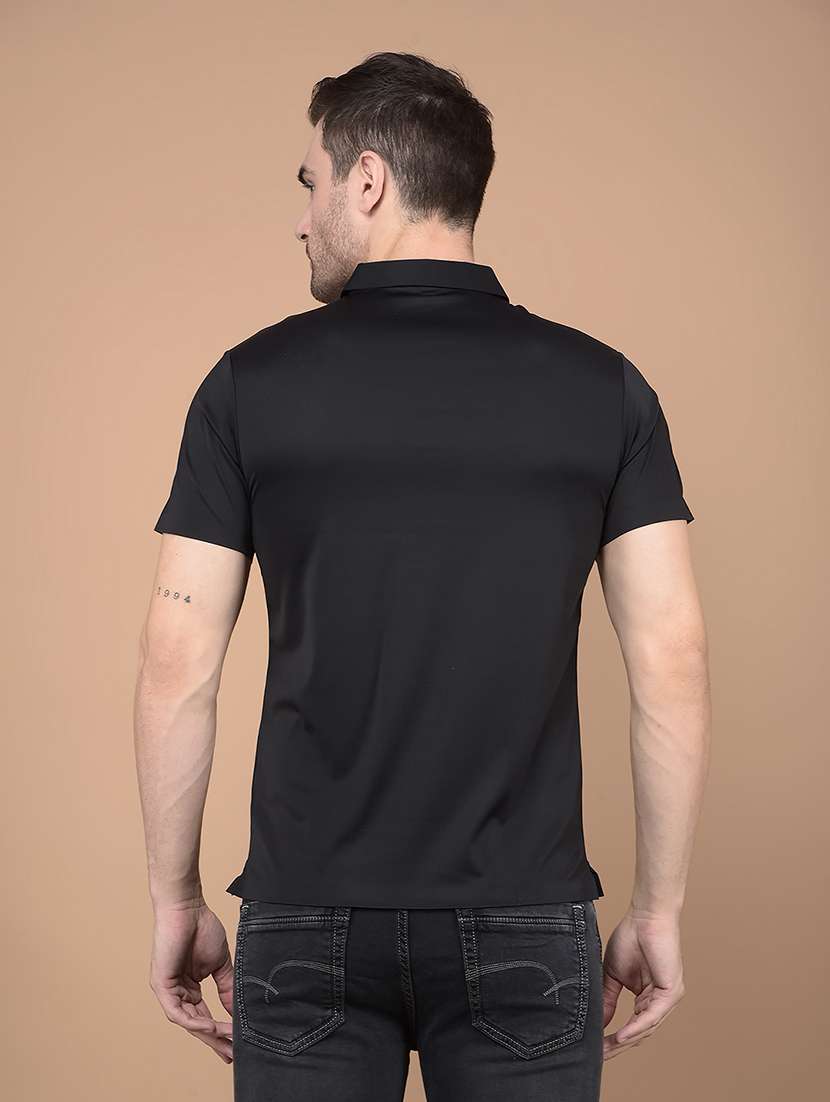 men short sleeves plain polo t-shirt - 21688665 - Standard Image - 2