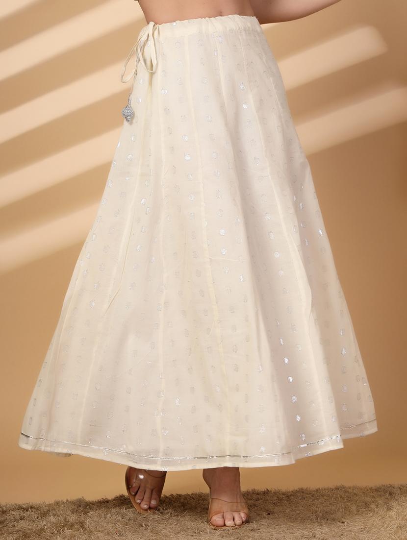 women slef designed high rise flared skirt - 21688892 -  Zoom Image - 0