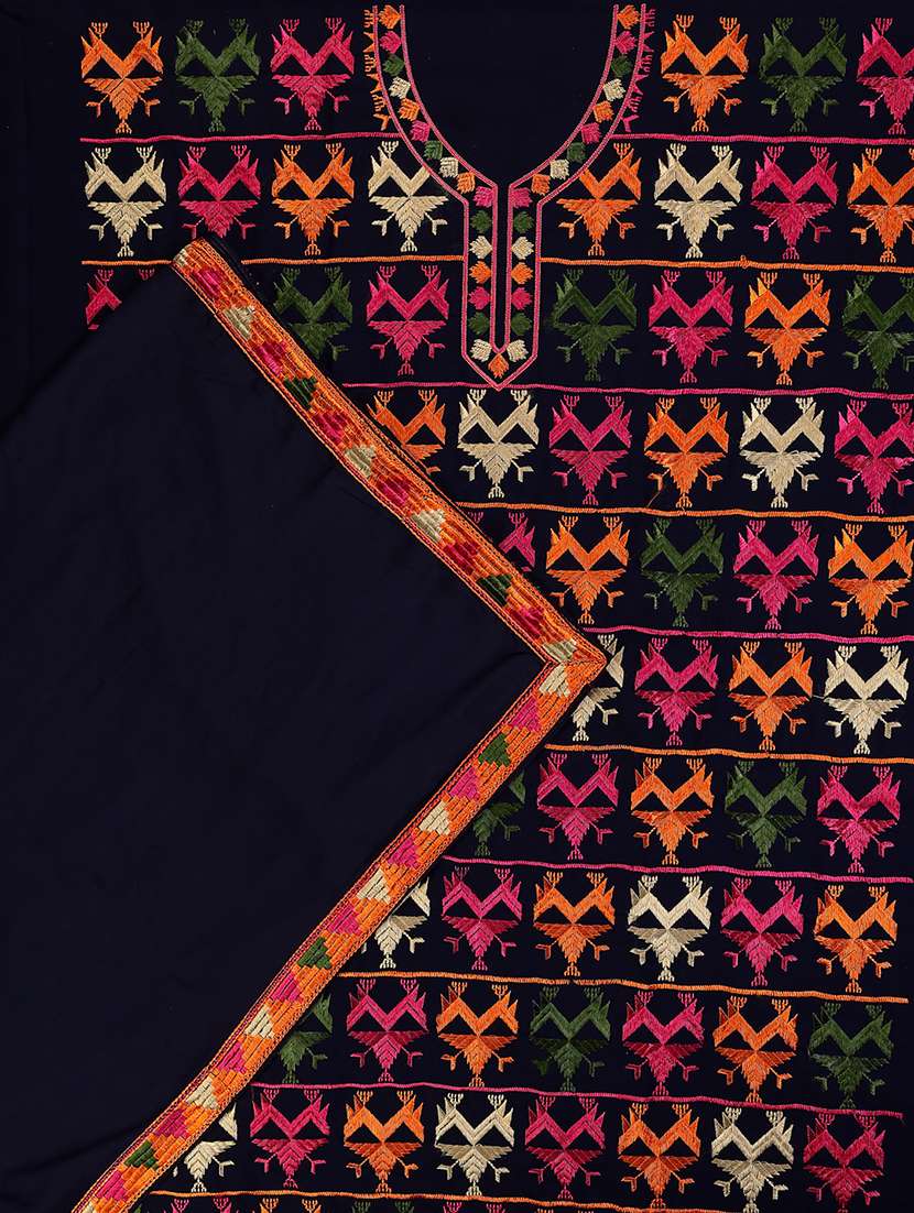 women embroidered unstitched suit set with dupatta - 21688896 - Standard Image - 2