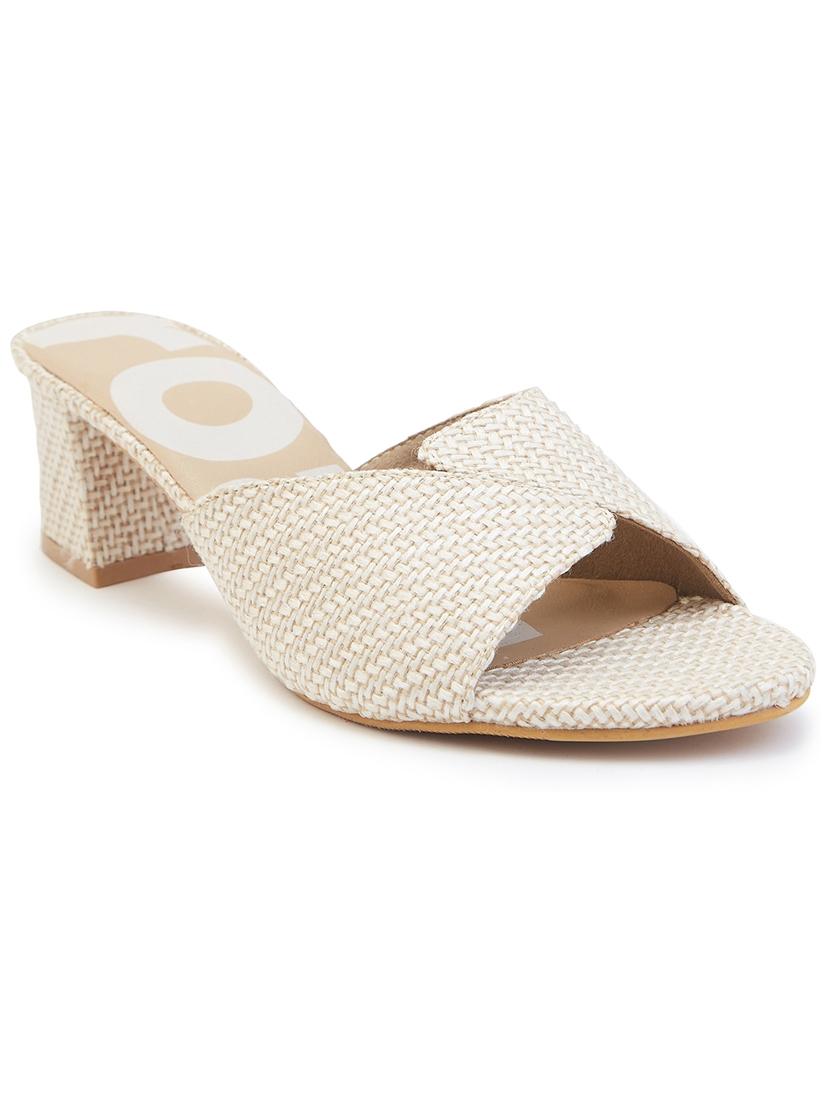 women beige block heel sandal - 21689363 - Zoom Image - 0