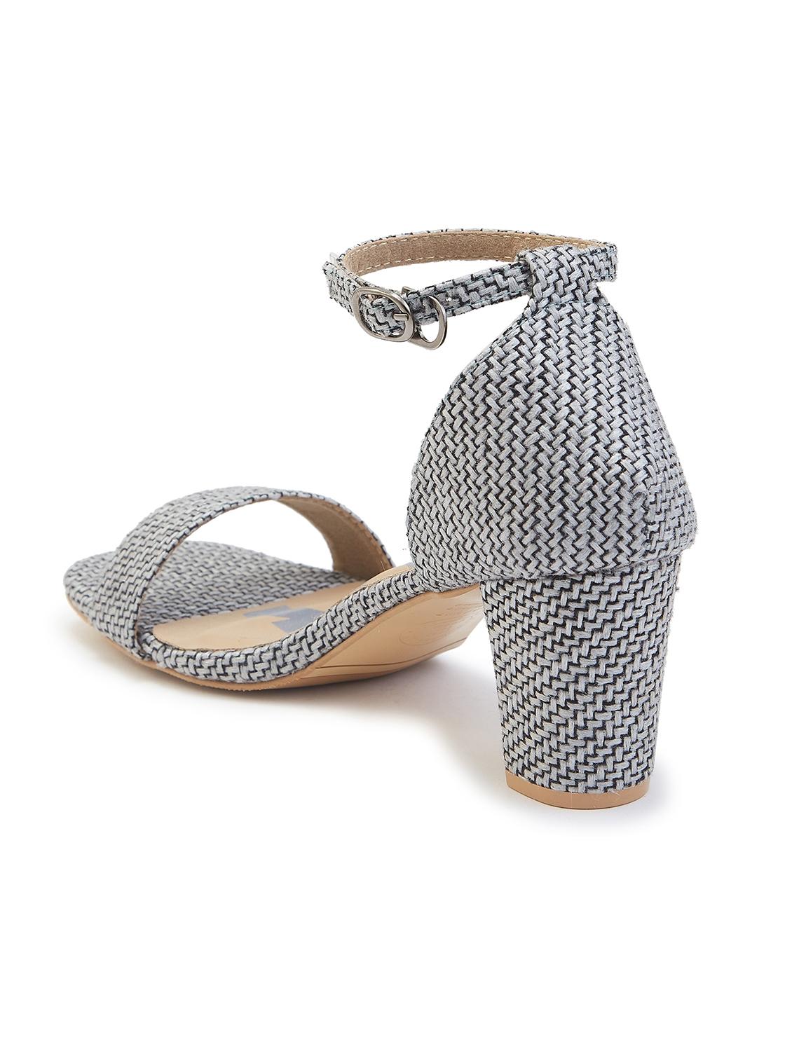 women grey ankle strap sandal - 21689364 - Standard Image - 2