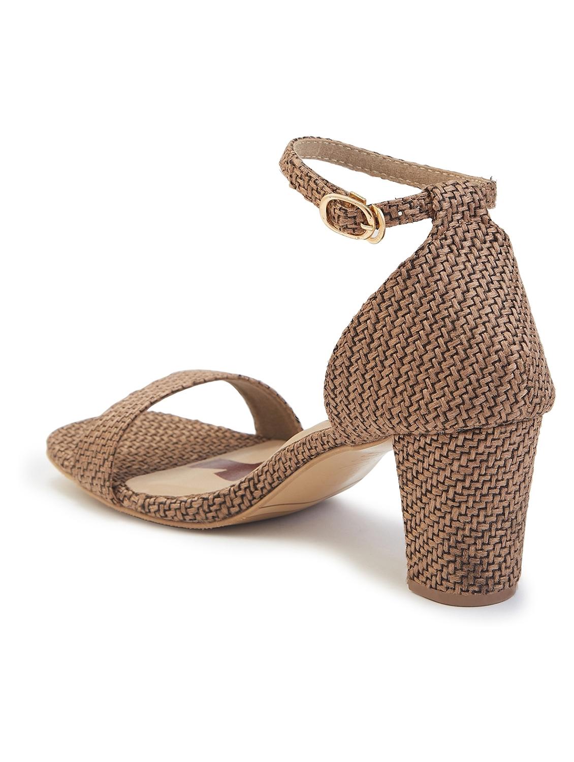 women bronze ankle strap sandal - 21689365 - Standard Image - 2