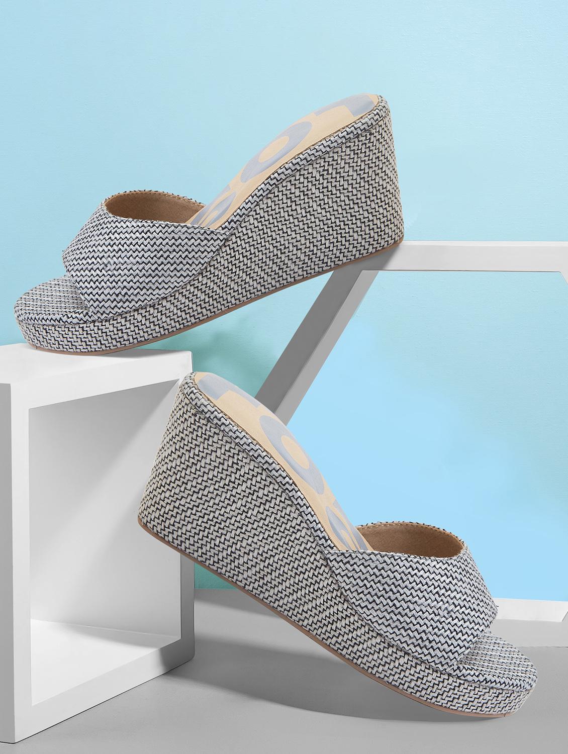women grey slip on wedges - 21689368 -  Zoom Image - 0