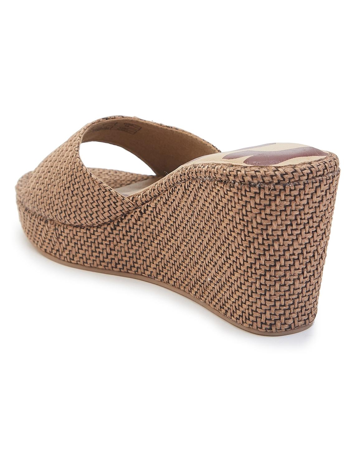 women bronze slip on wedge - 21689369 - Standard Image - 2
