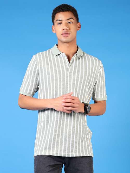 men striped short sleeve regular fit polo t-shirt - 21689426 -  Standard Image - 0