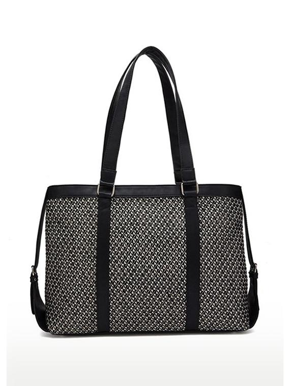 women black textured handbag - 21689804 - Zoom Image - 0