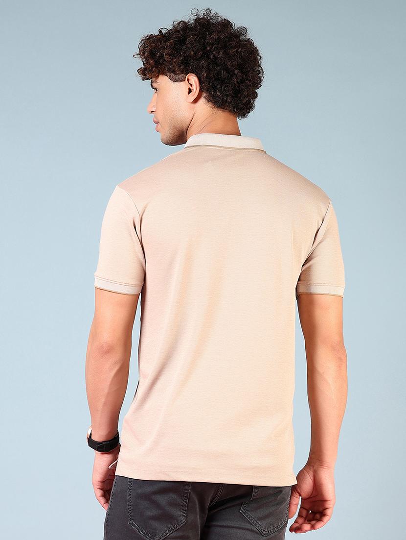 men striped short sleeve regular fit polo t-shirt - 21690076 - Standard Image - 2