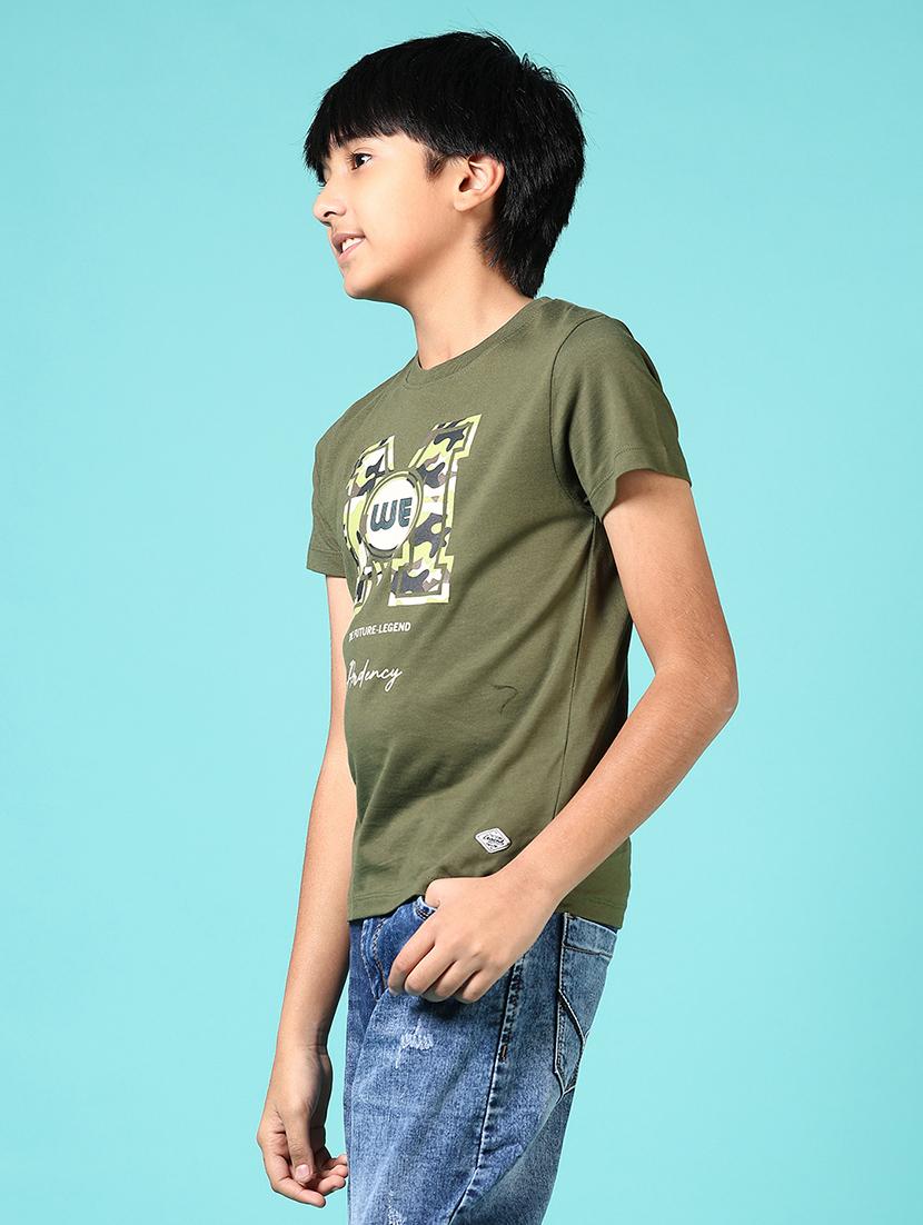 boys front print short sleeve t-shirt - 21690578 - Standard Image - 2