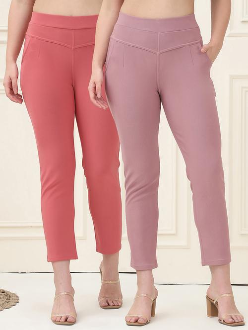 women pack of 2 solid jegging - 21690707 -  Standard Image - 0