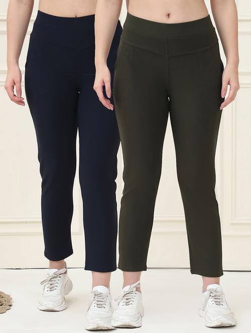 women pack of 2 solid jegging - 21690718 -  Standard Image - 0