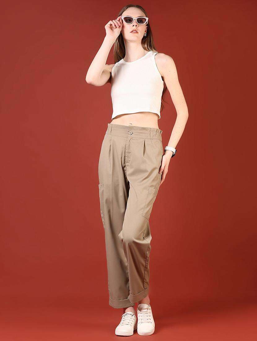 women solid sleeveless slim fit crop top - 21690794 -  Standard Image - 7