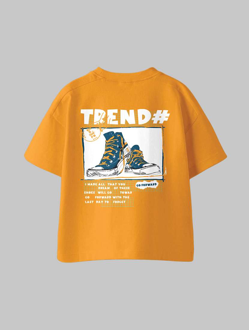 boys back print short sleeve t-shirt