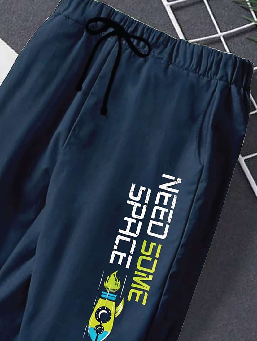 boys typography print track pant - 21690895 -  Standard Image - 2