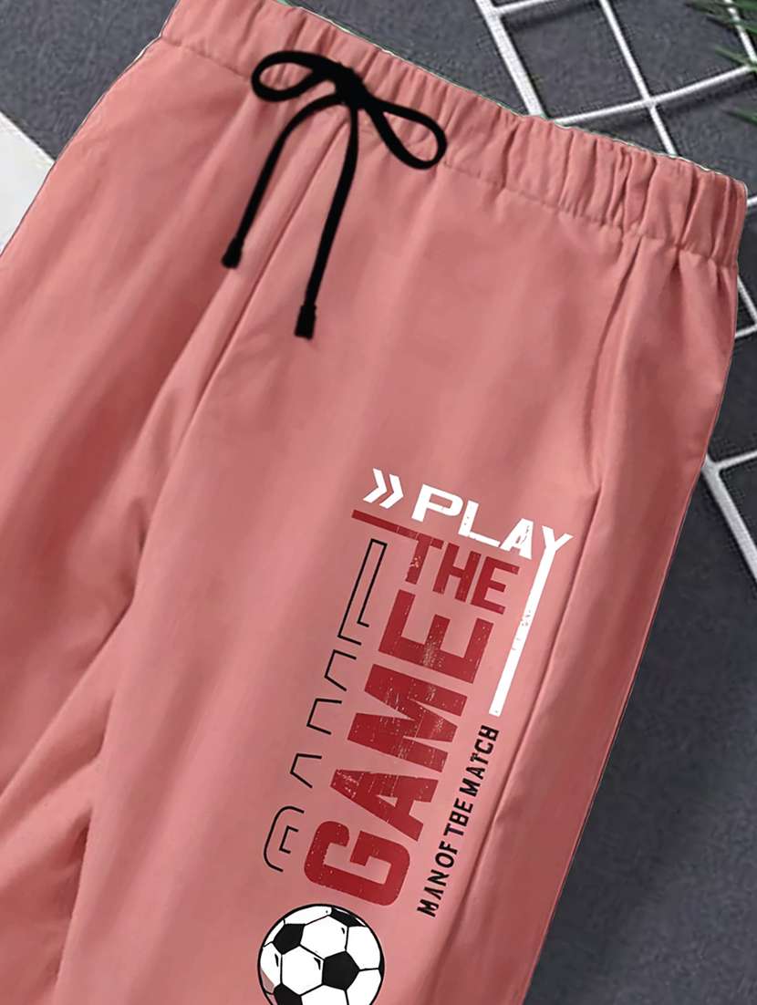 boys typography print track pant - 21690897 -  Standard Image - 2